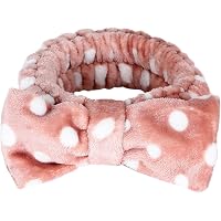 Miniso Polka Dot Hair band Headwrap Headband (Fuchsia)