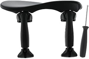 Wittner Chinrest Augsburg, centre-mounted chinrest Violin 4/4, high-tech plastic, height and tilt adjustable, easy to adjust, with screwdriver, black, Made in Germany, 256111