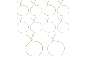 UNICRAFTALE 10-5/8in (27cm) 10pcs Bracelet Curseur en Acier Inoxydable Bracelets Lien Bracelet Curseur Réglable Curseur Extender Chaînes Bracelet Hypoallergénique Chaîne pour Fabrication de Bijoux