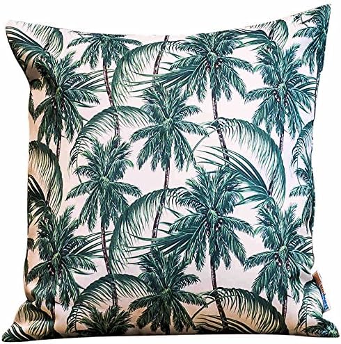 Sunburst Outdoor Living 45cm x 45cm (With Piping) Tropical Decorative Throw Pillow Cushion Cover for Couch, Bed, Sofa or Patio - Only Case, No Insert