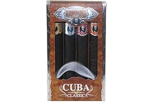 Cuba by Cuba for Men - 4 PC Gift Set 1.17oz cuba gold,1.17oz cuba blue, 1.17oz cuba red, 1.17oz cuba orange