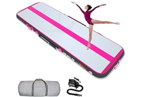 WelandFun Air Tumbling Track 3/4/5/6M Tapis Gonflable de Gymnastique Tapis de culbuteur Tapis de Gymnastique Gonflable pour l'exercice