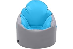 Loft 25 Pouf de jardin pour adulte – Pouf de jeu pour intérieur et extérieur, salon – Dossier haut, résistant à l'eau, doux au toucher – Design ergonomique léger pour le soutien du corps – Durable et