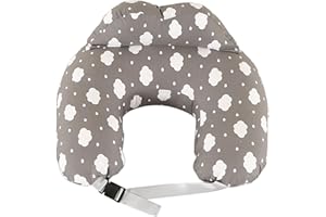 Labtec Nursing Pillow for Breastfeeding, Multifunctional Breast Feeding Pillow with Adjustable Waist Strap and Safety Fence, 100% Cotton Removable Pillowcase