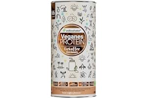VOLKSSHAKE Veganes Protein Eiskaffee | 1000g | 12 pflanzliche Proteinquellen | Ohne Sucralose | Ohne Soja & Gluten | Premiumqualität vom Bodensee | Made in Germany