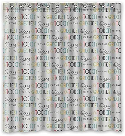 '66 "x 72" x72 (X66) Beautiful White Flower Pattern HD Waterproof Mildew Shower Curtain Bathroom Shower Curtain Opaque, Polyester, F, 66" x 72"