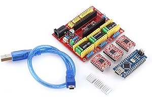 Fasizi CNC Shield V4+ avec carte pilote de moteur pas à pas A4988