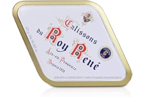 Confiserie du Roy René - Boîte Losange 36 Calissons d'Aix en Provence - 475 Gr