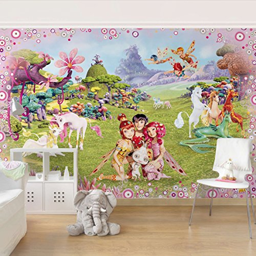 Kindertapeten – Vliestapeten – Mia and Me – Mia´s magische Welt – Fototapete Breit Vlies Tapete Wandtapete Wandbild 3D Fototapete, Größe HxB: 255cm x 384cm - 2