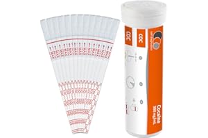 self-diagnostics test rapido de drogas cocaina (COC) - cocaina - crack - corte: 300 ng/ml - 25 tiras reactivas - deteccion de drogas - dip test - test de orina - test de cocaina - 5 min test de drogas