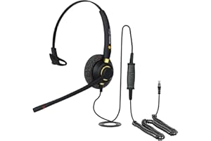 EARTEC OFFICE Casque pour téléphones Unify (Siemens) OpenScape CP200, CP205, CP400 et CP600 + câble de Connexion QD015 + EAR510