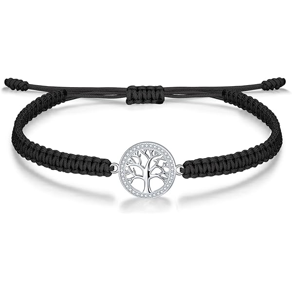 JENDEAR SHINE Bracciale Infinito In Argento 925: Bracciale In Corda Intrecciata Fatto A Mano, Regalo Per Donna, Amicizia, Coppia – 16+8 Cm, Regolabile