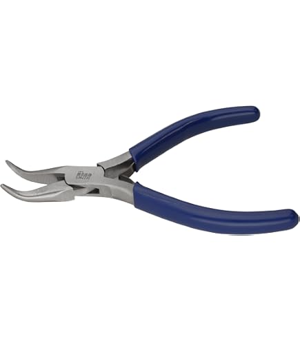 Vouiu Flat Nose Pliers 4.7 Inch - Jewelry Making Tools With Anti-Slip Grip