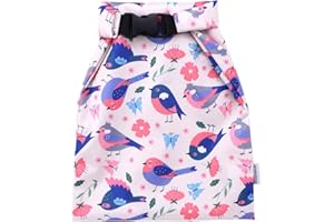 Hisprout Grab and Go Waterproof Washable Reusable Diaper Buckle Wet Dry Bag (Birds)