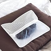 2 Adet Ayakkabı Saklama Hurcu Zigzag Desenli, 2'li Set, Pencereli, Askılı Dolap D&uuml;zenleyici, Gri