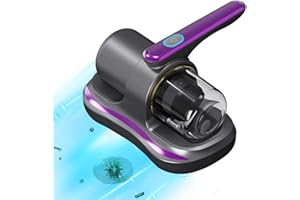 Kamanan Aspirador de ácaros de 100 W, para colchones, antiácaros, aspiradora con luz UV y depósito Permanente para colchones, sofás, Almohadas, alfombras y Otros Tejidos