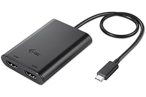 i-tec USB-C vers Dual HDMI Video Adaptateur 2X HDMI 4K pour Windows MacOS Thunderbolt 3 Compatible