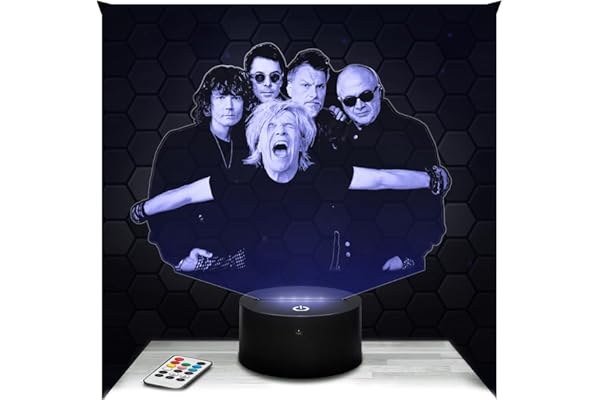 Lampephoto.fr - Lampe 3D Indo chine Décoration Collection Groupe Pop Rock, Idée Cadeau Homme Femme, Objet Indo chine Veilleuse Adulte, Déco Chambre, Idee Cadeau Noel Homme Femme Original, TOP