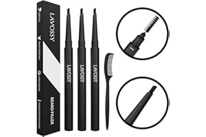 LAVOSSY Stylo à barbe (Value Pack (Pack of 3), Black)