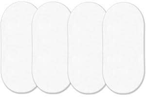 HAJRAN LINEN 4 x Moses Basket Fitted Sheets (75 x 35 cm) | Ultra Soft, Oeko-Tex Standard 100 Certified | Antiallergic & Breathable Moses Basket Sheets (White, 75 x 35 cm)