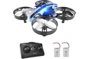 ATOYX Mini Drone Enfants et débutants,Drone Jouet Télécommandé avec retournement 3D, vol stationnaire automatique,Mode sans tête, 2 Batteries,Cadeau pour garçons et filles (Bleu)