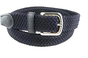 MixYourBeauty MYB Hochwertiger Flechtgürtel für Mädchen und Jugen - Geflochtene Gürtel - in verschiedenen Farben und Größen (85 cm, Blau Navy)