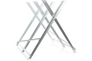 XPOTOOL Wiltec Cavalletto taglialegna pieghevole per sega con 3 supporti dentellati per tronchi max 100kg