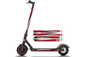 STYLISH SCOOTERS Pegatinas Reflectantes para Xiaomi M365, Vinilo Xiaomi m365 Reflectante Sport Red 4Pz.