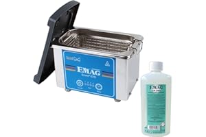 EMAG Emmi 07D Kit universel de nettoyage à ultrasons pour lunettes, bijoux et montres, 500 ml