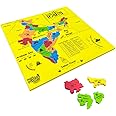 Kitoy Foam India Map Puzzle | Learn Indian States and Capitals, Geography for Kids, Learning & Educational Toys, Puzzles for Kids Ages 4+