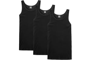 NUOZA Canottiera (Pacco da 5) Uomo 100% Cotone Canottiera Nero Bianco Grigio Marino Oliva S-5XL