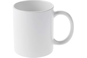 Cricut Céramique Lot de 2 tasses vierges blanches de 355 ml pour sublimation Infusible Ink pour une utilisation avec Cricut Mug Press 2007821, 2 Unité