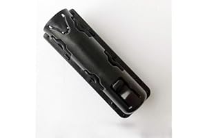 SHEAWA - Bolsillo telescópico giratorio de palo de 360 grados, bolsillo extensible de soporte de palo, estuches de palillo negro