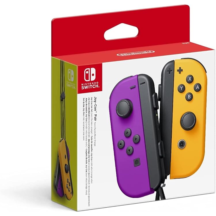 Switch Nintendo Switch Joy-Con (L) ネオンブ… Nintendo Switch Neon Purple Joy-Con (L) and Neon Orange Joy