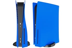 arVin Replacement Side Shell Plate for PS5, Replacement Cover for PS5 Disc Version Console, Dustproof Accessories for PS5 Console, ABS Case (Star Blue, Disc Version)