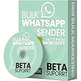 Bulk Whatsapp Sender - Multi Device Beta Support - Digi Bulk Marketing - 1 User - 1 Month License (Email Delivery License Key