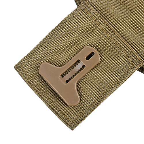 Eyourlife Bolsa Compacta de T  ctico Bolso de Cintura Bandolera Ri  onera Militar de Marcha Hombre Mujer para M  viles Accesorios de Camping Senderismo Pesca Caza Deporte al Aire Libre Amarillo-Marr  n