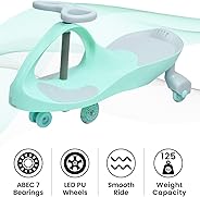 R for Rabbit Iya Iya Grand -Strongest & Smoothest Swing Car - Twister - Magic Ride ons Car for Kids with PU Wheels with LED L