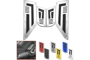 Heinmo 1 Set P¨¦dales Moto Pieds de Pied Moto Avant Repose Pieds Pieds Repose Pied Pour Yama T MAX T-max 530 Repose Pieds (silver)