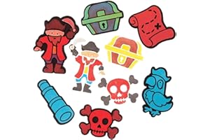 Baker Ross FE328 Tampons en mousse d’œuf de pirate - Paquet de 10, jeu pour enfants, idéal pour les projets d'art et d'artisanat pour enfants