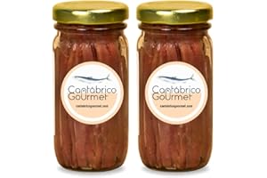 AMAISSO Anchoas de Santoña | Anchoas del Cantábrico en Aceite | 36-46 Filetes Artesanales Premium | Anchoa Gourmet (200gr) en tarro | Sabor Intenso Ligero en Sal | Elaborado por Casa Santoña