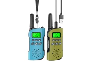 Inspireyes Walkie Talkie Kinder Aufladbar, 48 Stunden Arbeitszeit, 8 Kanäle 2-Wege-Radio, Geschenke für Jungen Mädchen, Outdoor Wandern Camping, 3-12 Jahre altes Spielzeug