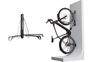 Steadyrack Bike Rack – Pivoting Mountain Bike Rack, Holds Up to 35 kg, Fits 20"-29" Wheels, 2.1"-2.8" Tyres, Foldable Wall Mount for Space-Saving Bicycle Storage