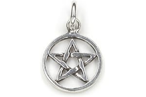 Drachensilber Pentagramm Schmuck Anhänger 925er Silber Hexenstern Amulett magisch keltischer Kettenanhänger