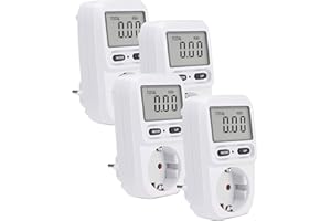 DIFCUL strommessgerät,energiekostenmessgerät,strommessgerät steckdose,energiekostenmessgerät steckdose,energiemessgerät strommessgerät für die steckdose mit LCD Bildschirm, Überlastsicherung (4)