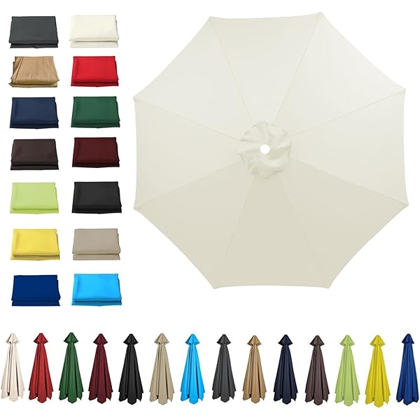 FVPKYUR Ricambio Ombrellone Da Giardino - Telo Di Ricambio Per Ombrellone Da Giardino 2x3 Metri | Copertura Resistente Per Ombrellone A Braccio Per Terrazza Giardino E Spazi Esterni