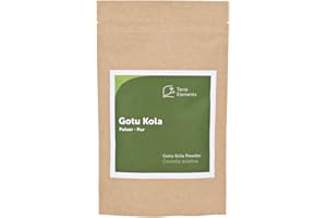 ‎TERRA ELEMENTS Terra Elements Bio Gotu Kola Pulver, 100 g I Wassernabel I Tigergras I 100% rein I Vegan I Rohkost