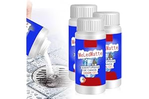 ‎LAOCAF Pipe Cleaner Extremely Strong, Drain Cleaner Extra Strong, Clogging Drain Repair, Odours Removal, Pipe Cleaner, for Sinks, Toilets, Bathroom Drains (3)