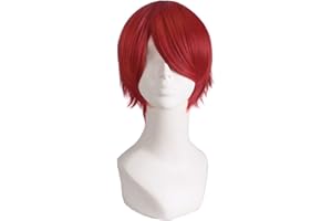 MapofBeauty 12"/30cm Hair Cosplay Role Play Short Wig (Red)