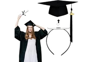 TBAY Graduation Cap Headband, Grad Cap Band with Adhesive Strip Secures Graduation and Hairstyle for Congrats Grad Hat Accessories